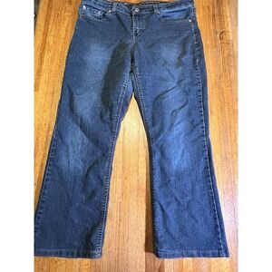 Dickies Women 10 Regular Blue Denim Stretch Bootcut Relaxed Y2K Retro‎ Jeans